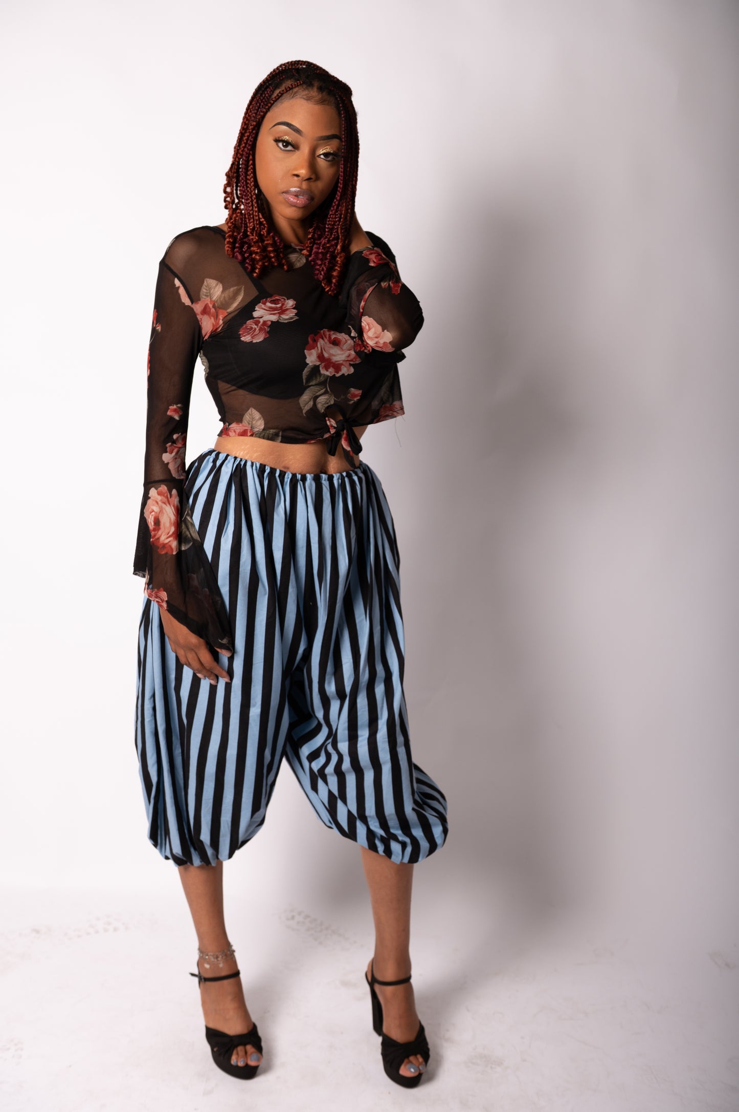 Light blue stripped pants