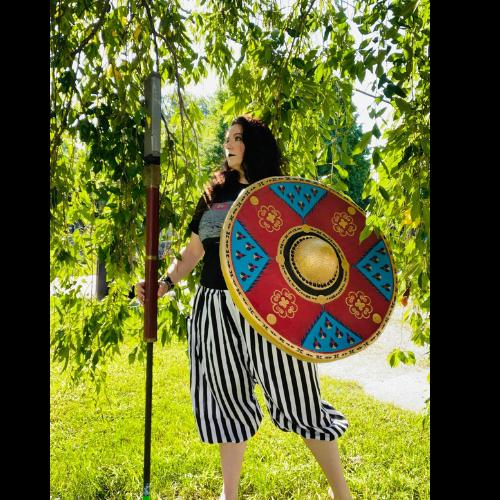 Black and White Striped Pants