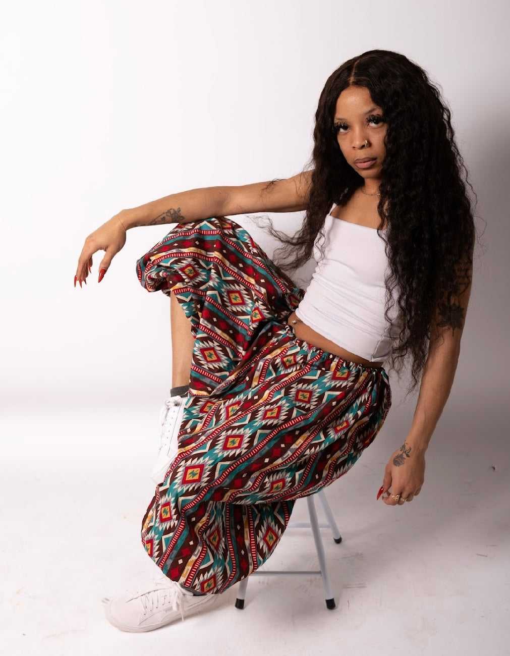 Boho Retro Aztec pants