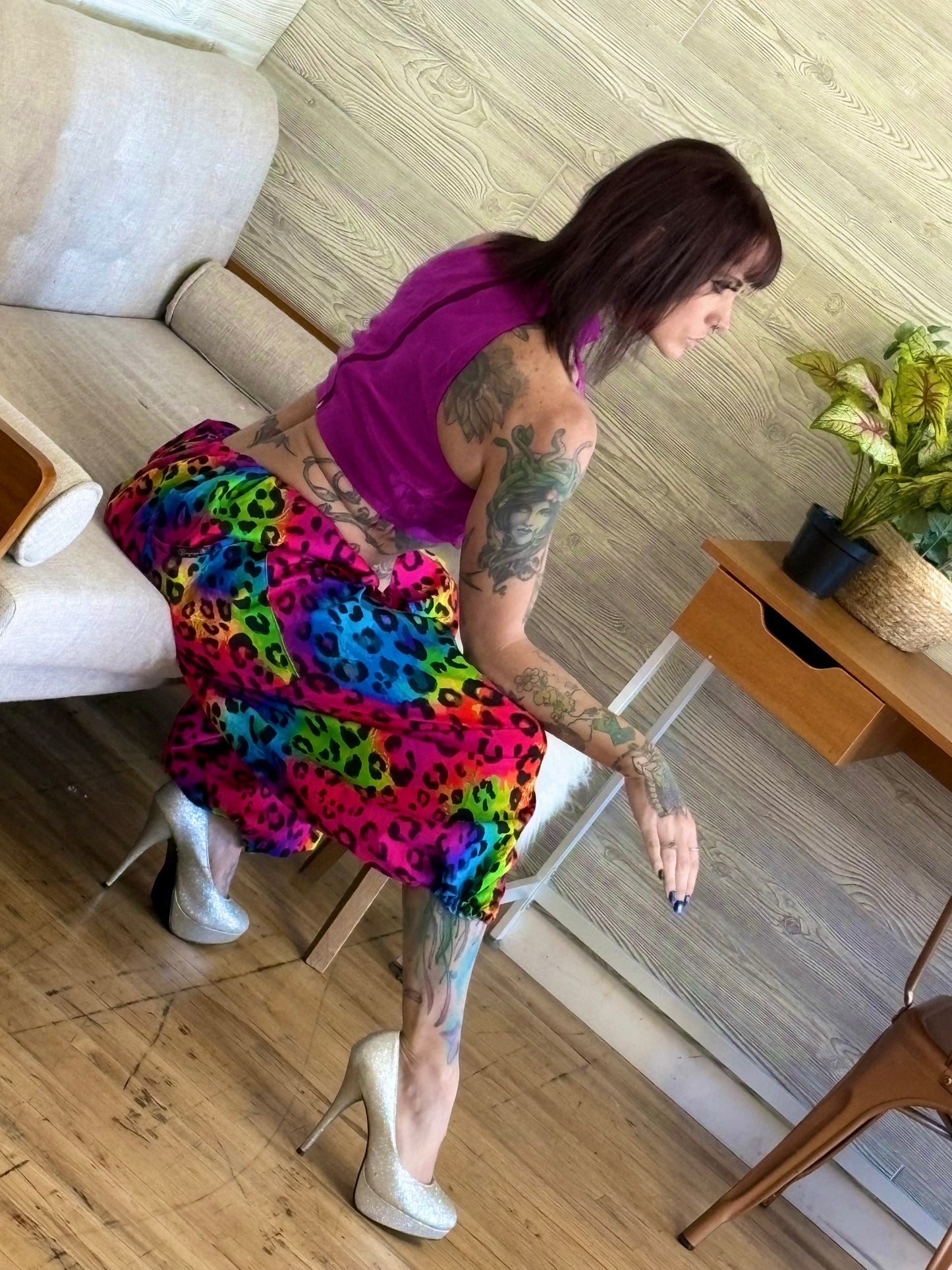 Electric Wild Leopard Pants- NEW