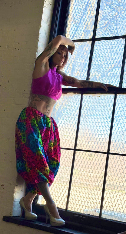 Electric Wild Leopard Pants- NEW