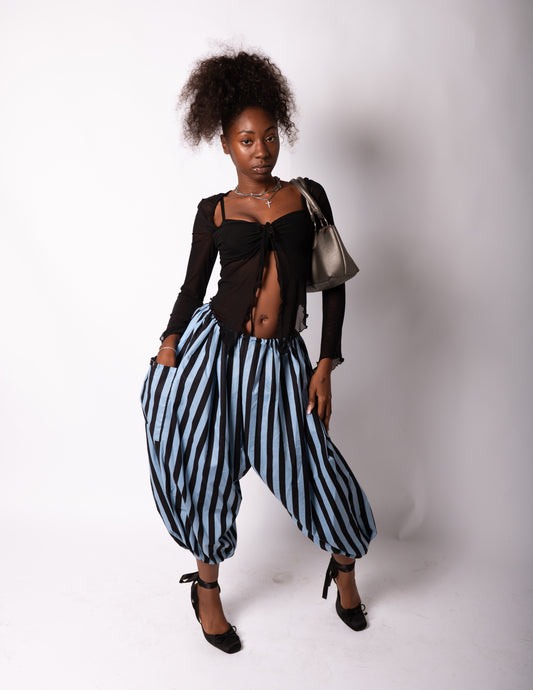 Light blue stripped pants