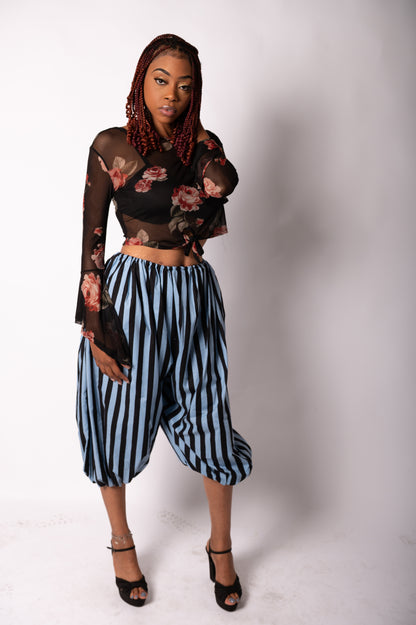 Light blue stripped pants