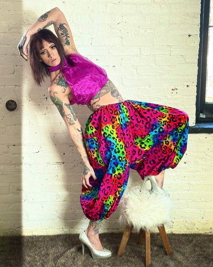 Electric Wild Leopard Pants- NEW