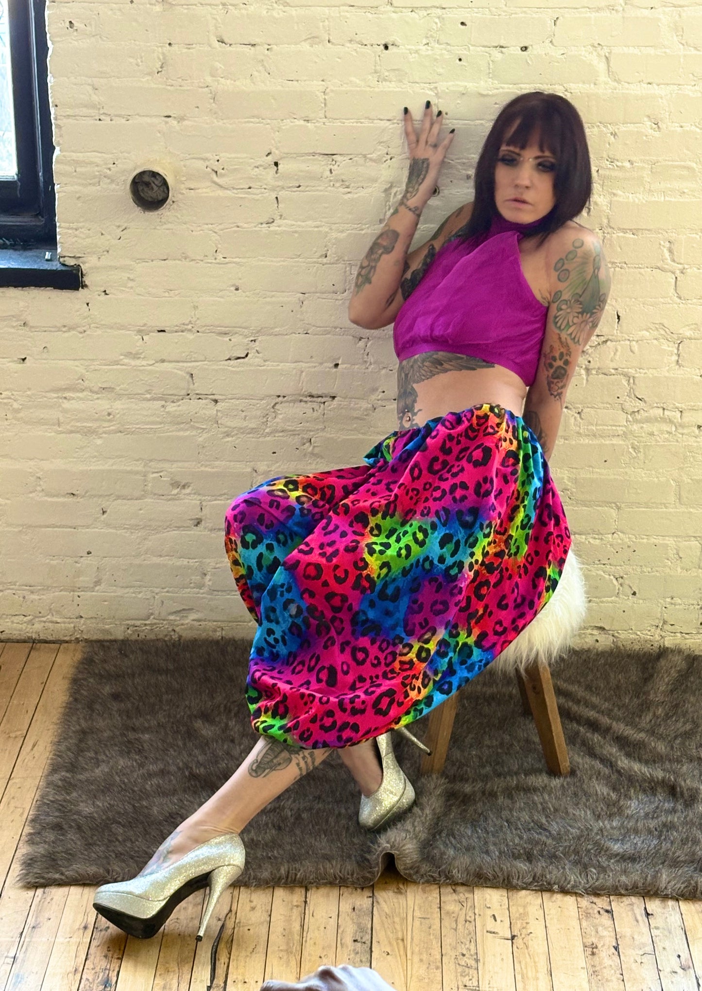 Electric Wild Leopard Pants- NEW