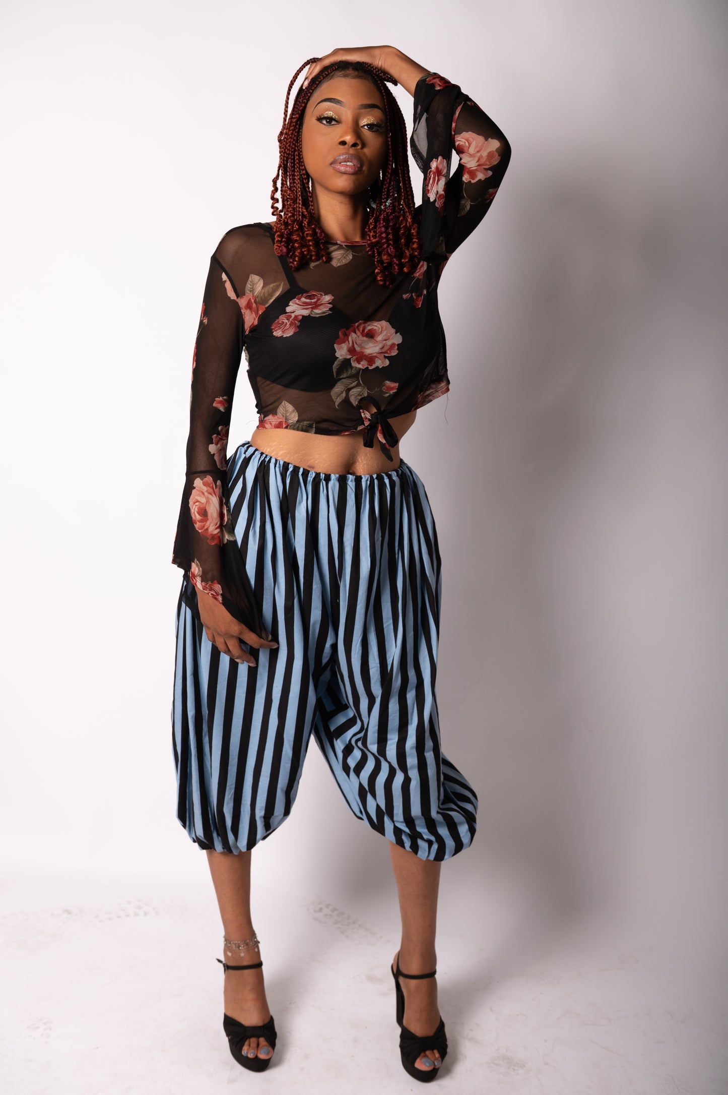 Light blue stripped pants