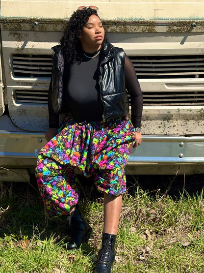 Cosmic Mushroom garden pants - NEW