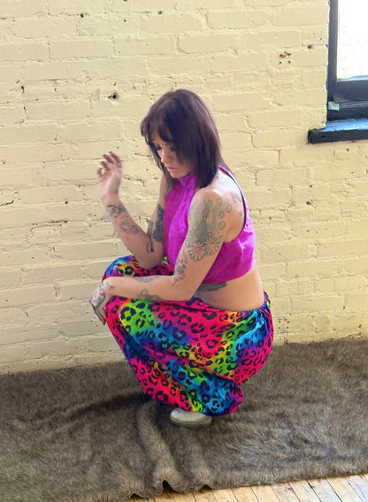 Electric Wild Leopard Pants- NEW