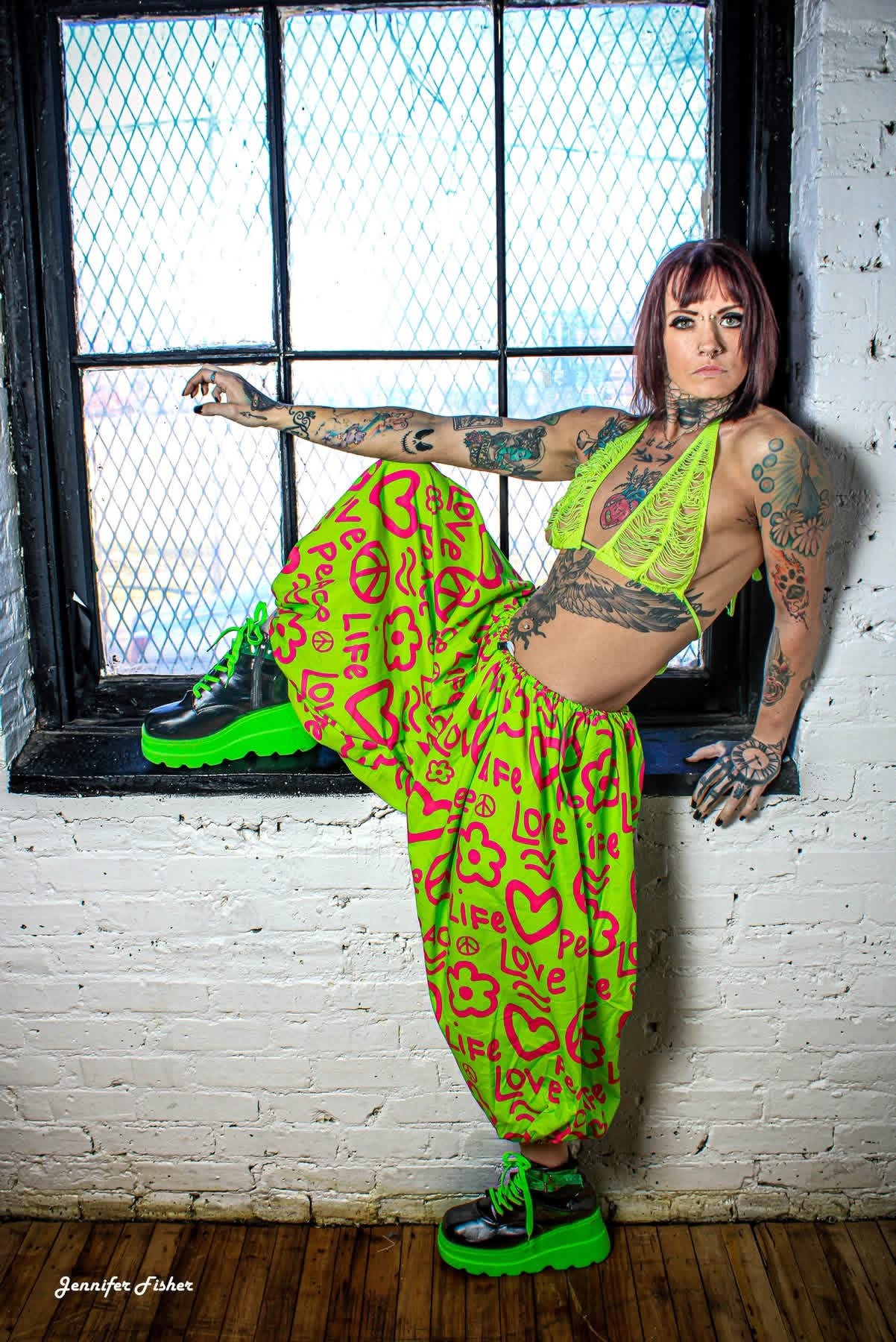 Neon Love Pants- NEW