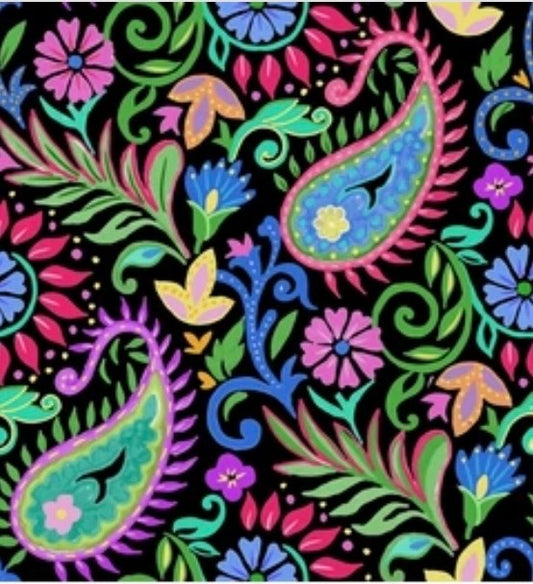 Midnight Garden Paisley- NEW