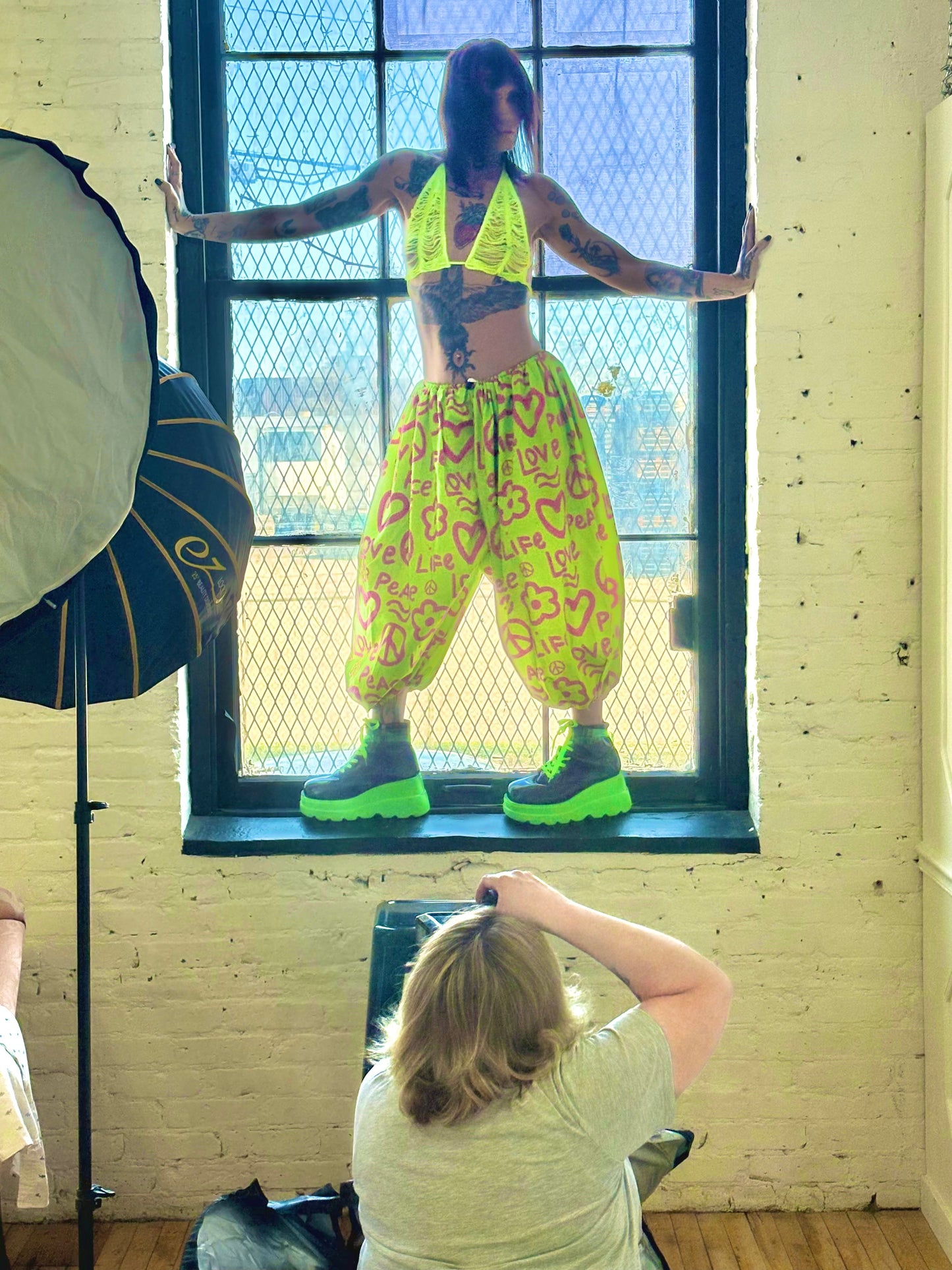 Neon Love Pants- NEW