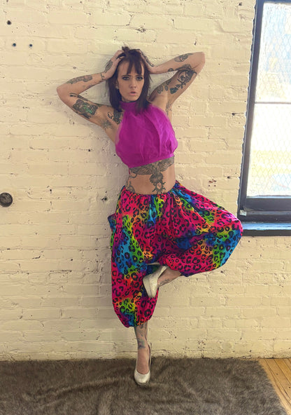 Electric Wild Leopard Pants- NEW
