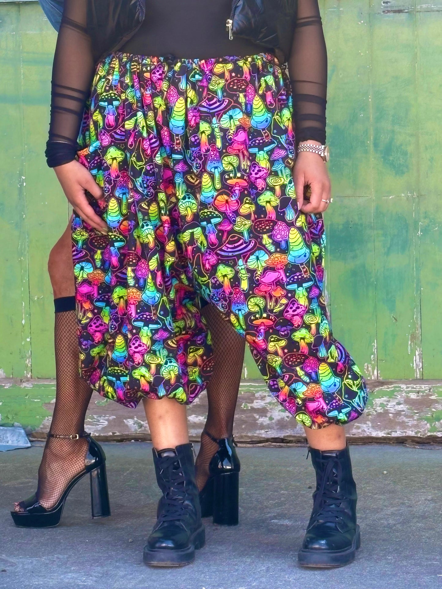 Cosmic Mushroom garden pants - NEW