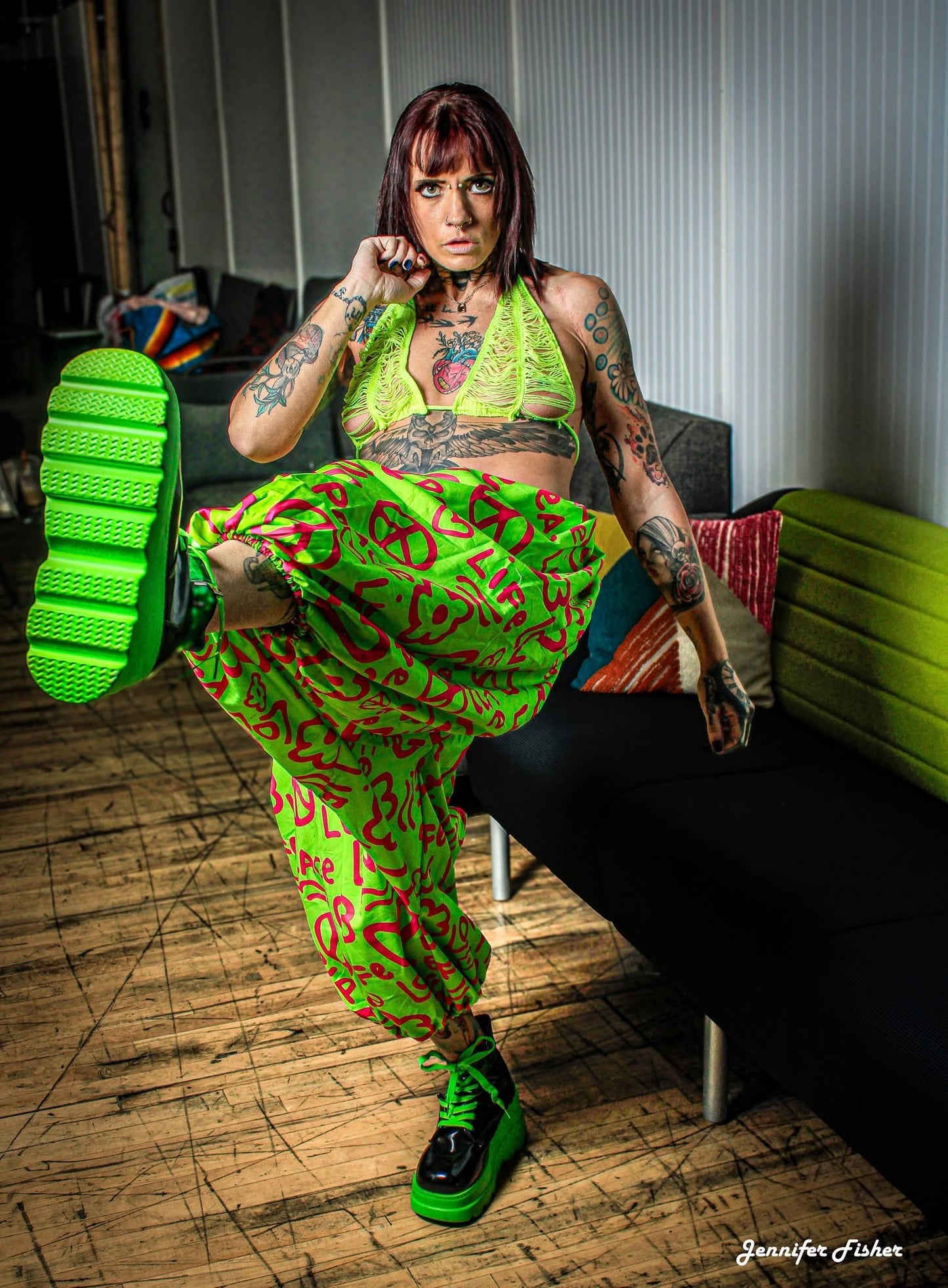 Neon Love Pants- NEW