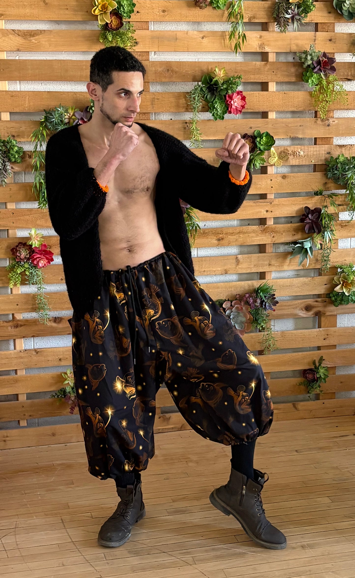 Midnight Glow Angler Fish Pants- NEW