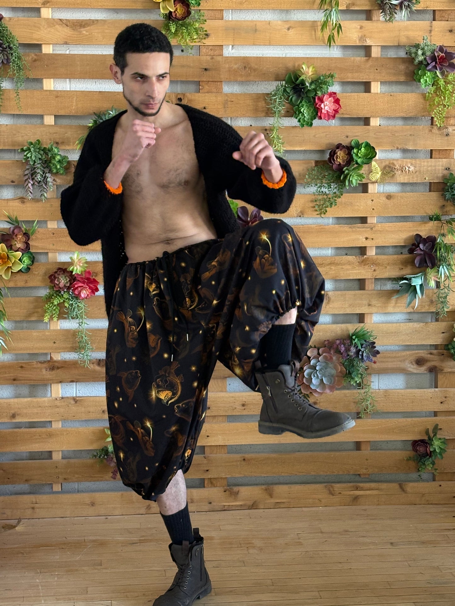 Midnight Glow Angler Fish Pants- NEW