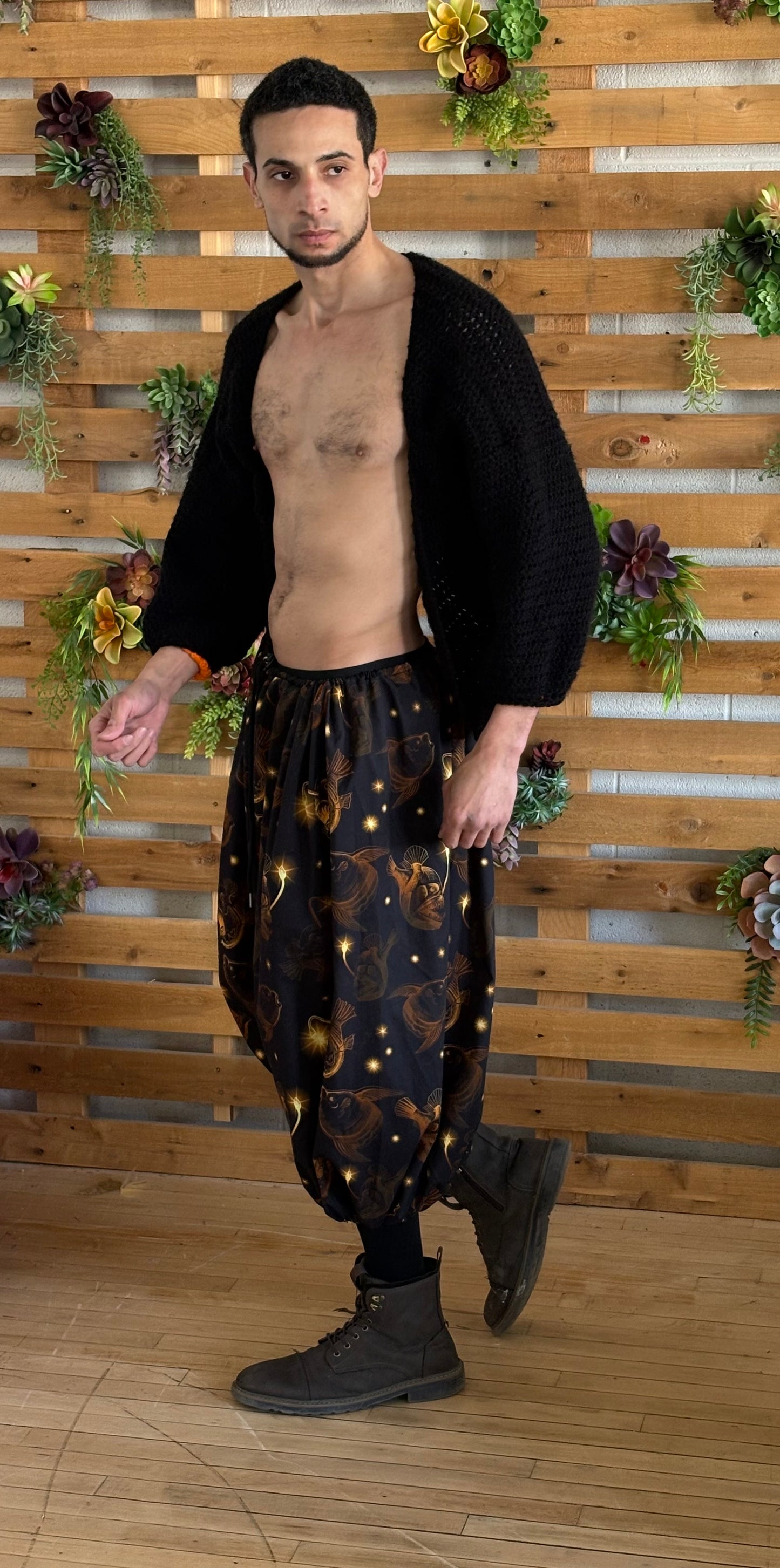Midnight Glow Angler Fish Pants- NEW